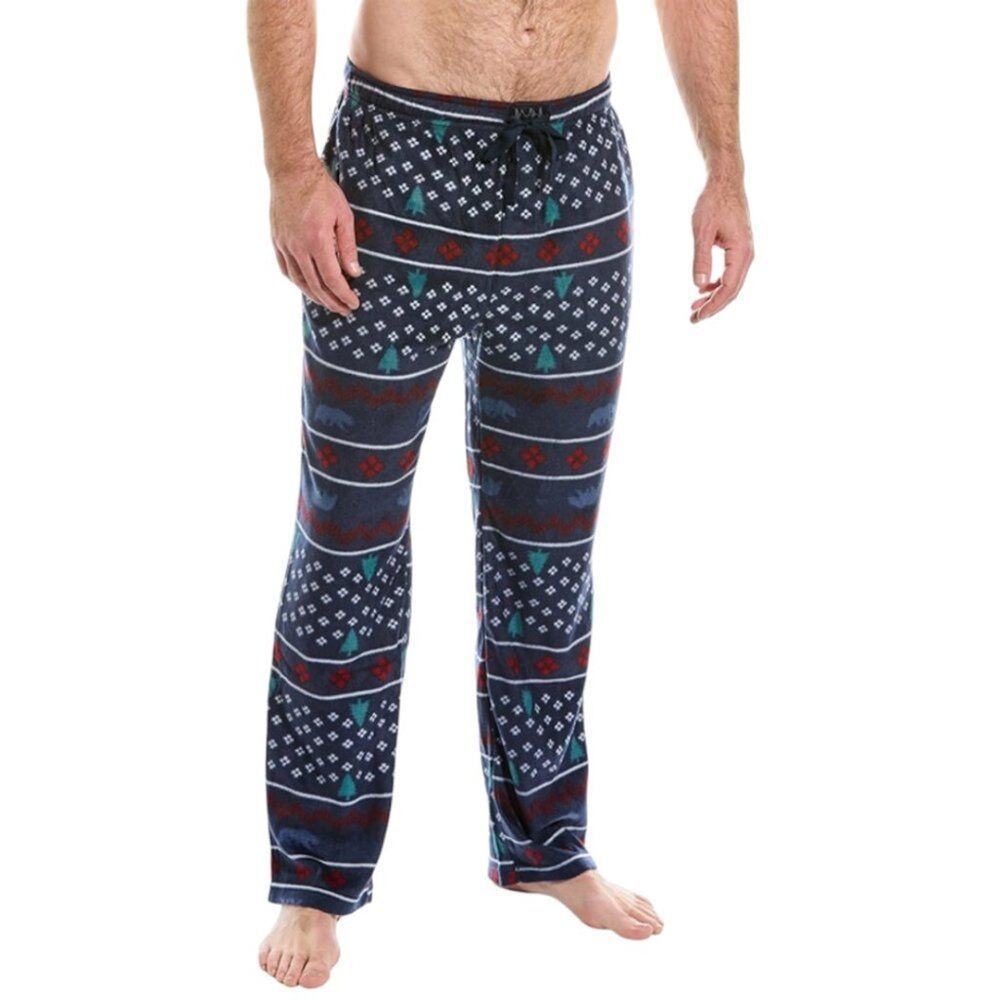 LUCKY BRAND Dull Fleece Lounge Pajama Pant Blue Polar Bear Medium $37 MSRP
